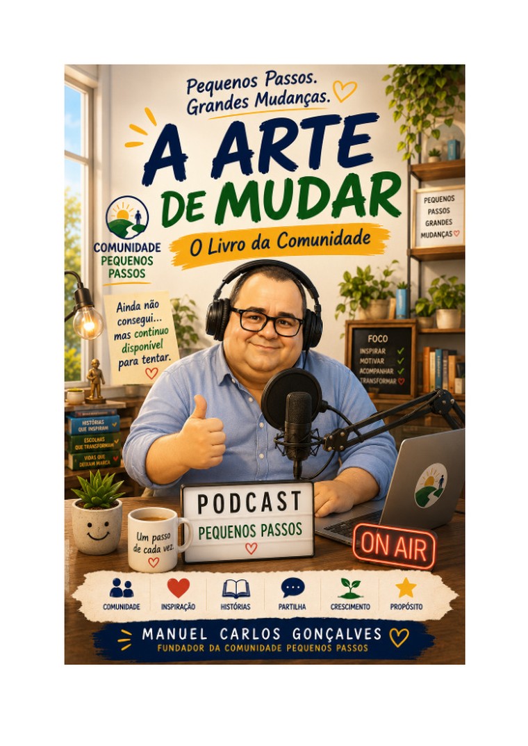 Capa do Livro da Comunidade Pequenos Passos